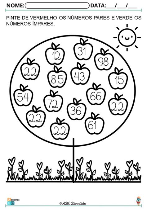 Atividade Pronta Números Pares e Impares Descubra como baixar o