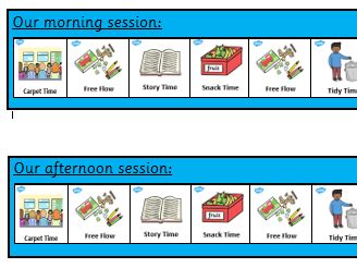 Nursery Visual Timetable Teaching Resources