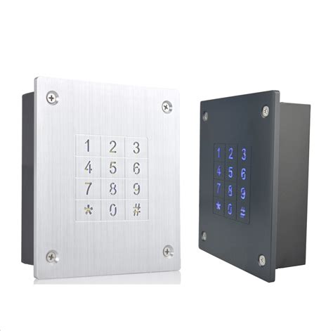 Access Control Anti Vandal Standalone Metal Case Touch Keypad For Door