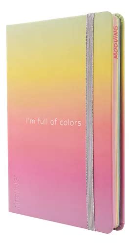 Cuaderno Mooving A Notes Tapa Dura Rainbow Hojas De Colores