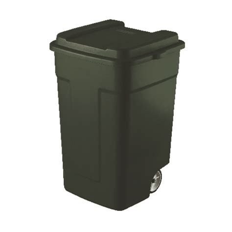 Rubbermaid Roughneck 50 Gal Plastic Wheeled Garbage Can Lid Included