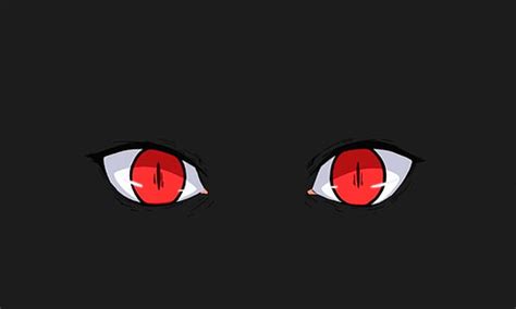 HD wallpaper: eyes, black, red eyes, digital art, Kagerou Project ...