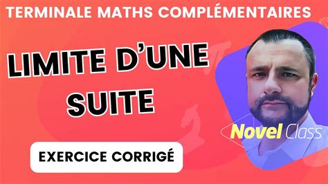 Limite D Une Suite Maths Compl Mentaires Terminale Exercice Corrig