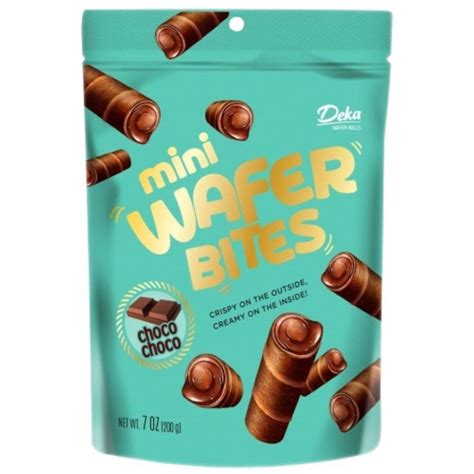 Deka Mini Wafer Bites Wafer Roll 200g Choco Choco Ube Matcha Durian