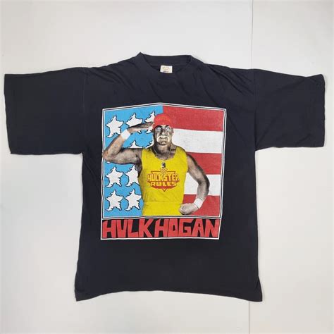 Rare Early 90s Hulk Hogan Hulkster T Shirt M Wwf Wwe Gem