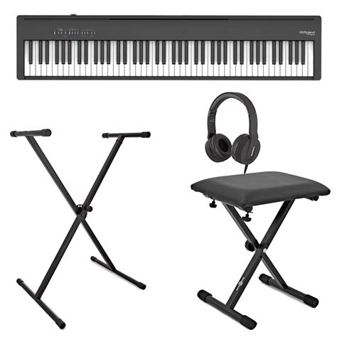 Roland FP 30X Digital Piano With Stand Stool And Headphones Black At