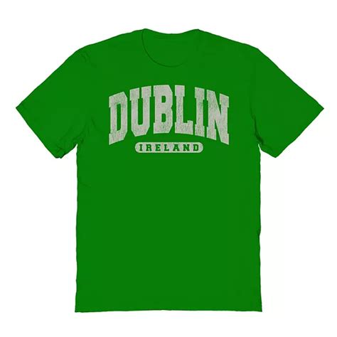 Mens St Patricks Day Dublin Ireland Graphic Tee