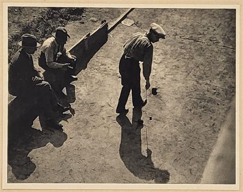 BLANC DEMILLY 1933 Parie de boules sur le bas port à Lyon