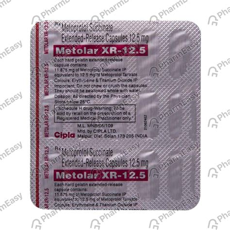 Metolar Xr Mg Capsule Uses Side Effects Price Dosage