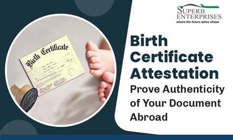 Birth Certificate Attestation Authenticity Of Your Document For Abroad