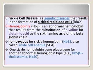 Sickle Cell Anemia PPT