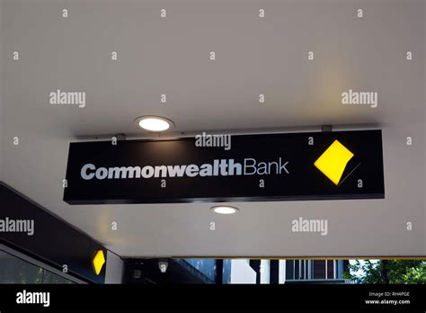 Commonwealth Bank Sign Brisbane Queensland Australia Stock Photo Alamy