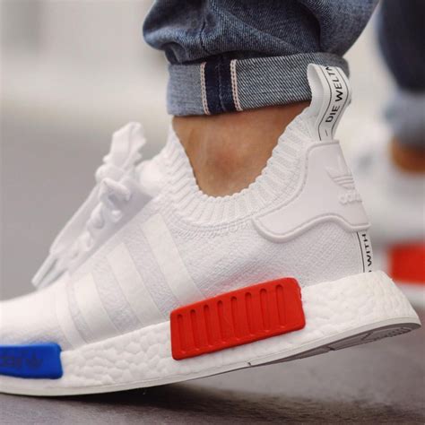 Adidas Nmd R1 Pk White × Blue × Red Soletopia