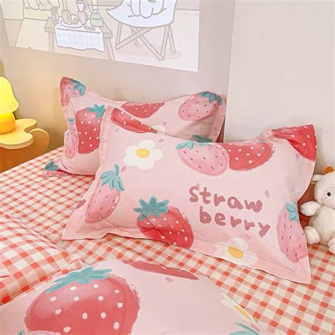 Cute Strawberry Bedding Set Ivybycrafts