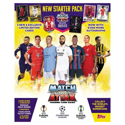 Match Attax UEFA Champions League 2022 23 Edition Trading Cards Starter