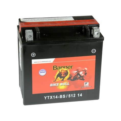 Batterie Moto BANNER YTX14 BS 12v 12ah Batterie4moto Fr