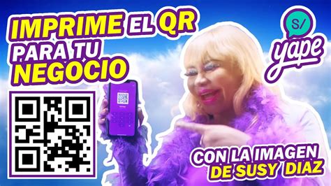 Como IMPRIMIR mi CODIGO QR de YAPE BCP de SUSY DIAZ Tutorial fácil