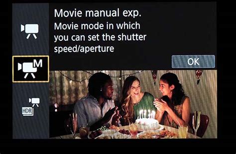 Camera settings for video - Photo Review 