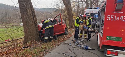 Śmiertelny wypadek w Kostkowie kierowca zmarł na miejscu