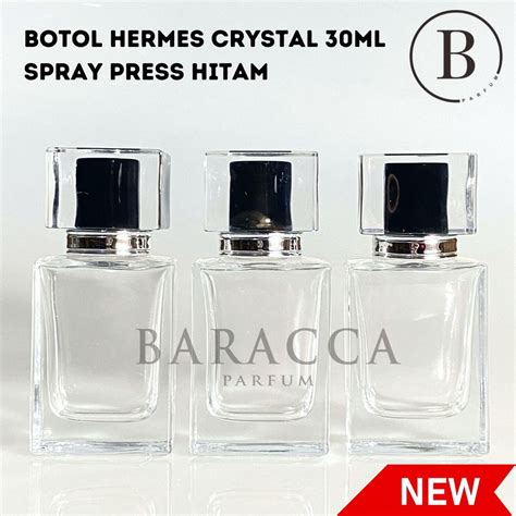 Jual Botol Parfum Crystal 30ML Press Hitam Botol Crystal Press