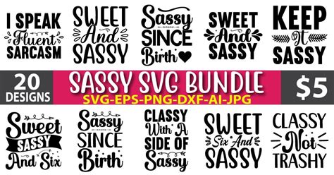 Sassy Svg Bundle Vol 2 Bundle · Creative Fabrica