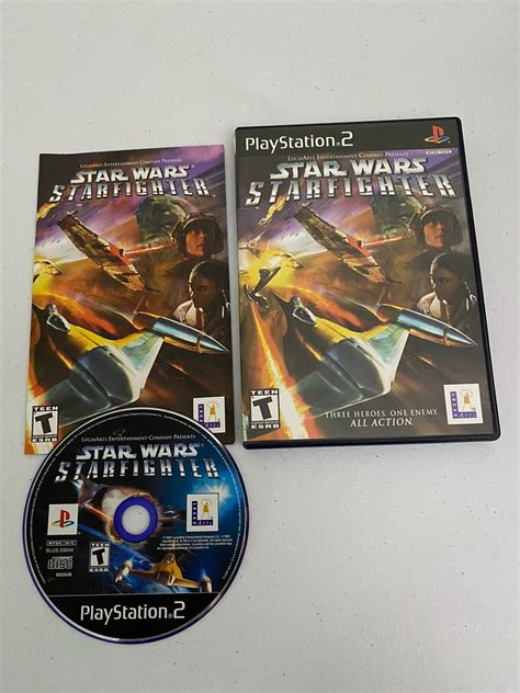 Star Wars Starfighter Playstation Ps Complete Black Label