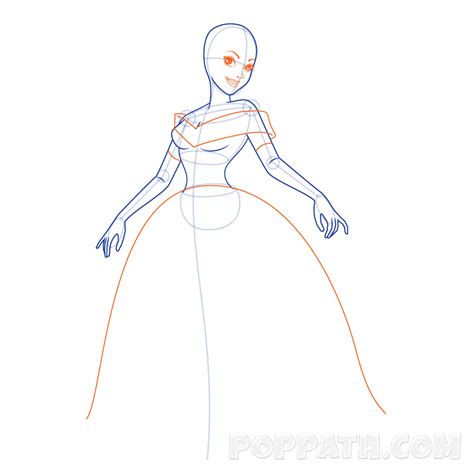 How To Draw A Yellow Dress Princess – Pop Path