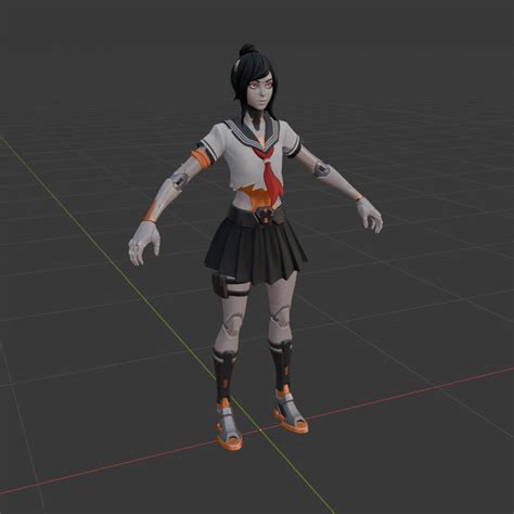 Tsuki Fortnite 3d Model By Shevraar