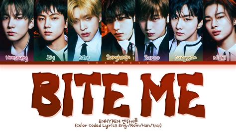 Enhypen Bite Me Lyrics Color Coded Lyrics Youtube