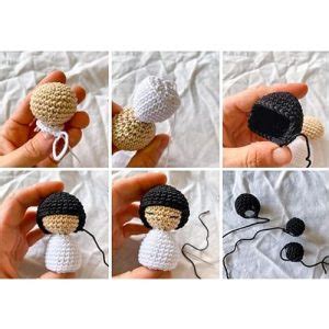 Kokeshi Muñecas Amigurumi PDF Patron Gratis