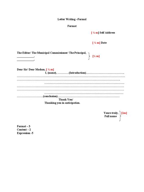 Formal Letter Format | PDF