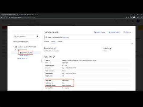 Creating Date Partitioned Tables In Bigquery Gsp Youtube