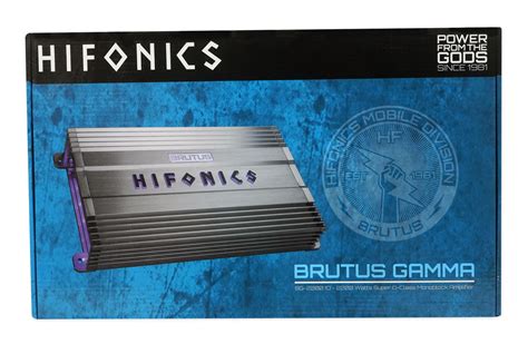 Hifonics Bg 22001d Brutus Gamma 2200w Mono Car Audio Amplifieramp Kit