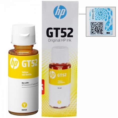 Tinta Original HP GT52 Yellow Ink Bottle One Central Computer