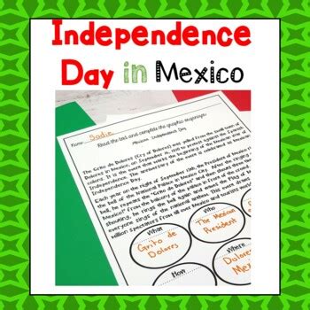 Free Printable Mexican Independence Day Worksheets