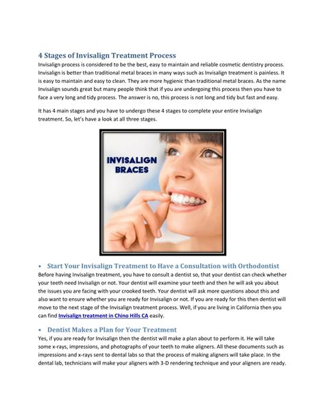 Ppt 4 Stages Of Invisalign Treatment Process Smile Select Dental