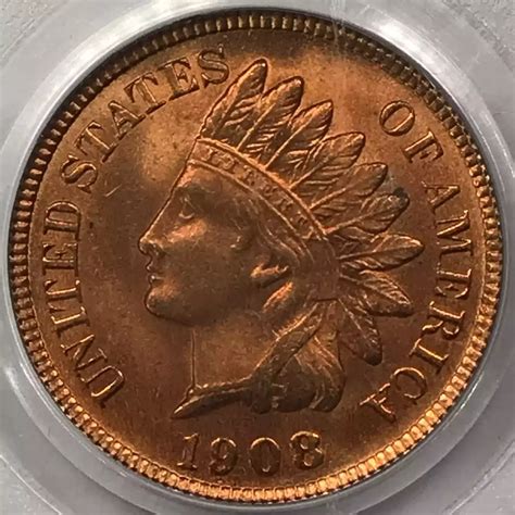 Indian Head Cent Pcgs Ms Rd Cac Old Pueblo Coin