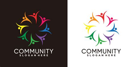 community logo design with creativ concept 11775257 Vector Art at Vecteezy