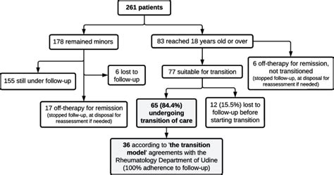 transition related outcomes   cohort  patients  juvenile