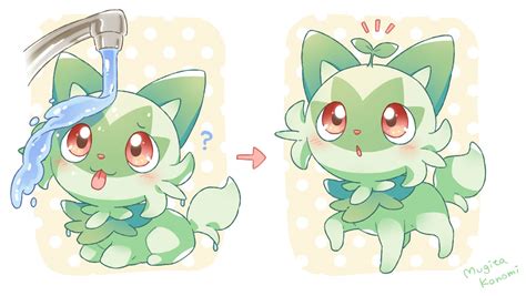 Sprigatito Pokemon Drawn By Mugitakonomi Danbooru