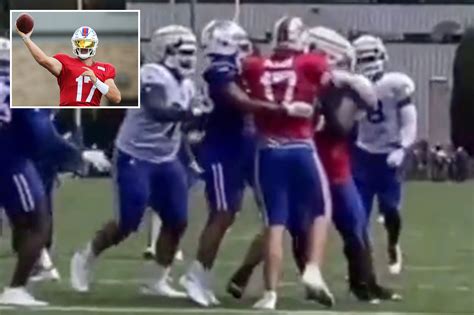 Bills' Josh Allen involved in brief training camp fight