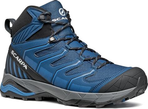 Scarpa Mens Maverick Mid Gtx High Rise Hiking Boots Blue Light Blue