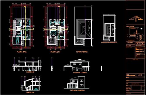 Planos De Casas Modernas Descargar En Formato Dwg Nbkomputer