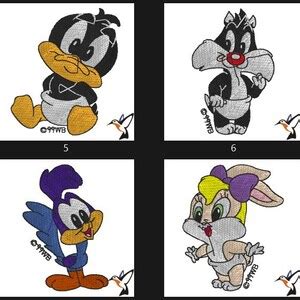 File Baby Looney Tunes Embroidery Design Etsy