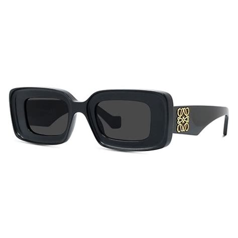 Mua Kính Mát Loewe Anagram Rectangular Frame Acetate Sunglasses In Black Màu Đen Loewe Mua