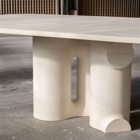 Luo Grande Table Table Beton Mobilier Minimaliste Table En C Ramique