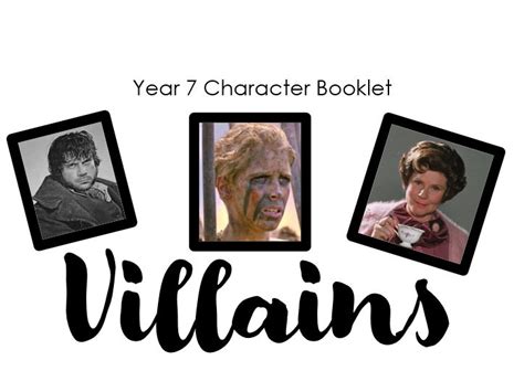 Heroes And Villains Descriptive Writing Booklet For Y7 Transition