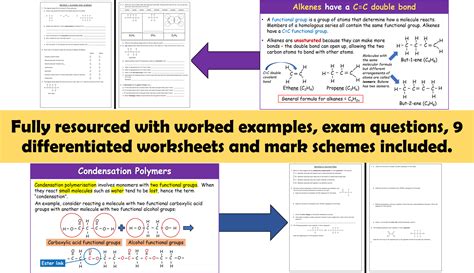 Hydrocarbons Alcohols Carboxylic Acids And Polymers Gcse Chemistry Revision Bundle Teaching