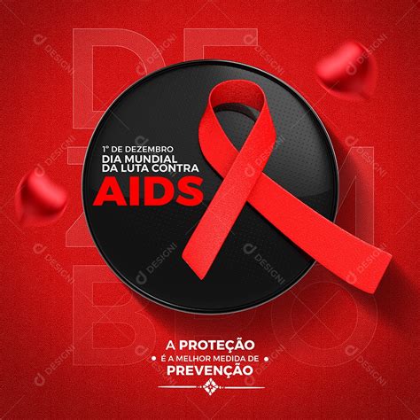 Dia Mundial Da Luta Contra Aids Dezembro Vermelho Social Media Psd