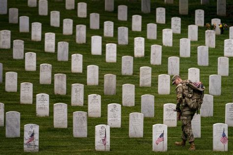 Soldiers Honor The Fallen At Arlington National Cemetery For Memorial Day